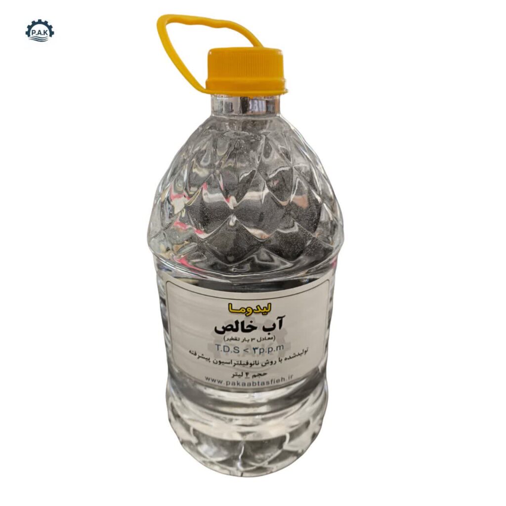 آب مقطر 4 بار تقطیر لیدوما
